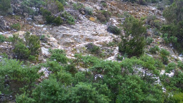 Schnee auf Sardinien