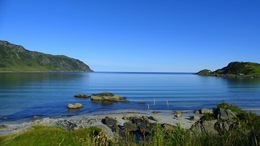 Norwegen Westküste Strand Wohnmobil