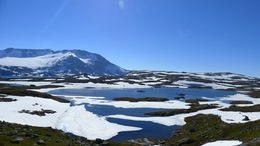 Sognefjell Gletscher Wohnmobil Norwegen 